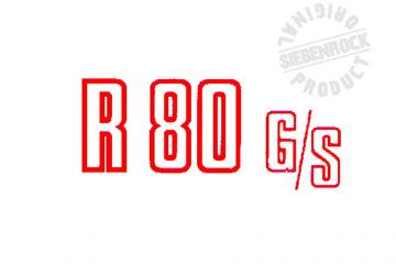 Sticker R80G/S red, for battery Cover