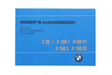 BMW Owner's Manual, 1979 Edition