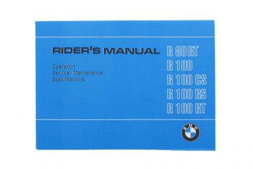 BMW Owner's Manual, 1983 Edition