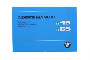 BMW Owner's Manual, R 45/65